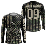 Maxcorners Custom Camo Dirt Bike Jersey Motocross Jersey Upf30+ Motocross Shirt| LM2809