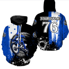 Maxcorners Custom Dirt Bike Jersey Patriotic Motocross Jersey Upf30+ Mens Motocross Shirt| MT2709