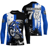 Maxcorners Custom Dirt Bike Jersey Patriotic Motocross Jersey Upf30+ Mens Motocross Shirt| MT2709