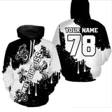 Maxcorners Black and white custom dirt bike jersey adult&kid Motocross jersey upf30+ mens women Motocross Shirt| MT2709