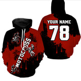 Maxcorners Red custom dirt bike jersey adult&kid Motocross jersey upf30+ mens women Motocross Shirt| MT2709