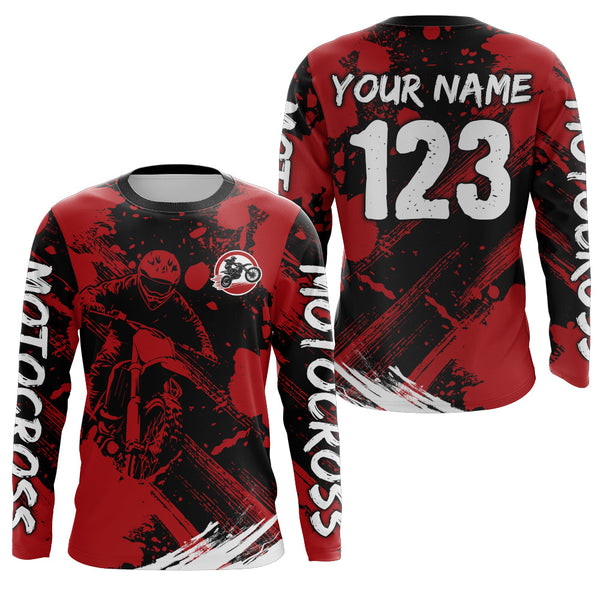 Maxcorners Custom Motocross Jersey Upf30+ Mens Women Dirt Bike Shirts LM2809