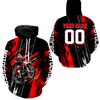 Maxcorners Adult&Kid Red Dirt Bike Jersey Motocross Jersey Upf30+ Custom Mens Women Off-Road Jersey| MT2709