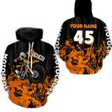 Maxcorners Adult&Kid orange custom Motocross jersey upf30+ dirt bike jersey mens women Motocross Shirt| MT2709