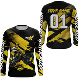 Maxcorners Yellow Custom Dirt Bike Jersey Motocross Jersey Upf30+ Motocross Shirt| LM2809