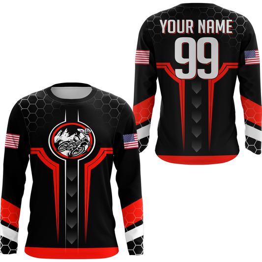 Maxcorners Custom Dirt Bike Jersey Motocross Jersey Upf30+ Motocross Shirts LM2809