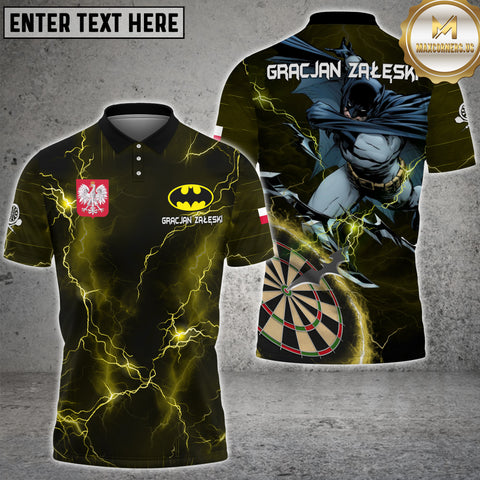 Maxcorners Darts Skull Thunder Lightning Multicolor Options Personalized Name, Team Name 3D Shirt For Anna