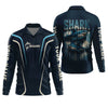 Maxcorners Shark Performance Fishing Shirts, Custom Fishing Shirts, Fishing UPF Shirts, Men's Fishing Shirt