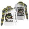 Maxcorners Basshole Kiss My Bass Fishing UPF Shirts, Funny Fishing Shirt, Fishing Shirts For Men