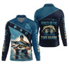 Maxcorners Mine's So Big I Have To Use Two Hands Funny Fishing Shirt, SPF Shirt For Men, Gift For Fisherman