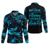 Maxcorners I'd Just Rather Be Fishing Than Talking To Idiots Funny Fishing Shirt, SPF Shirt For Men, Men's Fishing Shirt