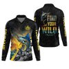 Maxcorners Find Your Wild Swordfish Fishing SPF Shirt For Men, Gift For Fisherman, Men's Fishing Shirt