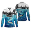 Maxcorners Blue Marlin Fishing SPF Shirt For Men, Performance Fishing Shirts, Gift For Fisherman, Men's Fishing Shirt