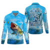 Maxcorners I Love It When She Tugs On My Worm And Swallows Blue Fishing Shirt, SPF Shirt For Men, Men's Fishing Shirt
