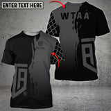 Maxcorners Personalized Name, Team Name 3D Unisex Shirt For W T A A