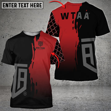 Maxcorners Personalized Name, Team Name 3D Unisex Shirt For W T A A