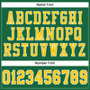 Maxcorners Custom Kelly Green Gold-White Mesh Authentic Football Jersey LM2605