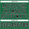 Maxcorners Custom Kelly Green Black-White Mesh Authentic Football Jersey LM2605