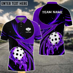 MaxCorners Personalized Name Pickleball 3D Polo Shirt (4 colors)