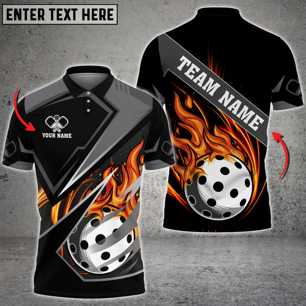 MaxCorners Personalized Name Pickleball 3D Polo Shirt