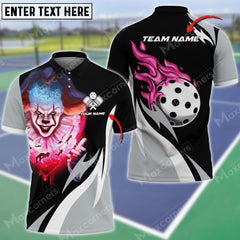 MaxCorners Personalized Name Pickleball 3D Polo Shirt
