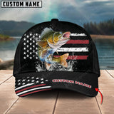 Maxcorners Personalized Walleye Fishing Pattern Classic 3D Cap