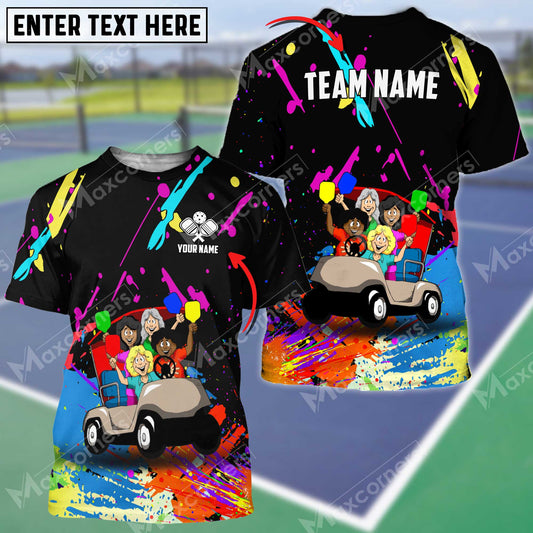 MaxCorners Funny Personalized Name Pickleball 3D Shirt