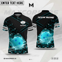 Maxcorners Pickleball Mutilcolor Options Personalized Name & Team Name 3D Shirt (4 colors)