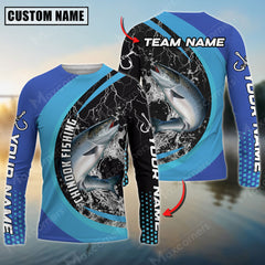 Maxcorners Chinook Fishing Jersey Sport Pattern Sun Protection Personalized Name, Team Name 3D Shirts