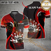 Maxcorners Bowling Golden Splash Multicolor Customized Name, Team Name 3D Shirts