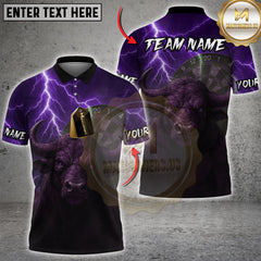 Maxcorners Darts Storm Bull Multicolor Customized Name, Team Name 3D Shirts