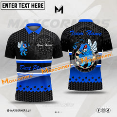 Maxcorners Darts Bee Mutilcolor Options Personalized Name, Team Name 3D Polo Shirt