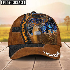 Maxcorners Majestic Deer Hunting Multicolor Personalized Name 3D Cap