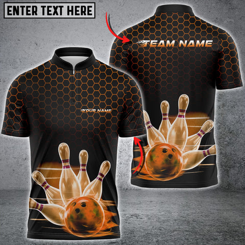 Maxcorners Bowling Impact Multicolor Customized Name, Team Name 3D Shirts For Tasha