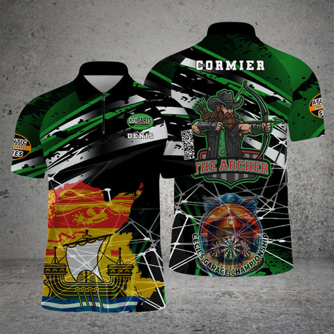 Maxcorners Darts Skull Lick Smoke Arrow Multicolor Customized Name, Team Name 3D Shirts For CGC Denis