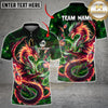 Maxcorners Bowling Cosmic Fire Dragon  Multicolor Customized Name, Team Name 3D Shirts