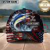 Maxcorners Fishing American Flag Personalized 3D Cap (11 Breeds)