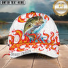 Maxcorners Burning Fishing Personalized Name 3D Cap
