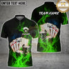 Maxcorners Blazing Royal Flush Multicolor Customized Name, Team Name 3D Shirt
