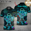 Maxcorners Neon Poker King Multicolor Customized Name, Team Name 3D Shirt