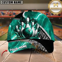 Maxcorners Thunder Breaker Bowling Jersey Multicolor Option Personalized Name 3D Cap