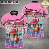 Maxcorners Phoenix Bowling Jersey Customized Name, Team Name 3D Polo Shirt