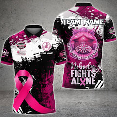 Maxcorners Pink Grunge Paint Splash Dart Polo & Quarter Zip Custom Dart Shirts For Men Darts Team Jerseys LM064 For CGC