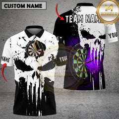 Maxcorners Darts Punisher Flame Multicolor Customized Name, Team Name 3D Shirts