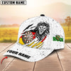 Maxcorners Darts American Flag White Grunge Personalized Name 3D Cap For Thomas