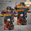 Maxcorners Bowling American Eagle Graffiti Multicolor Personalized Name, Team Name 3D Shirt