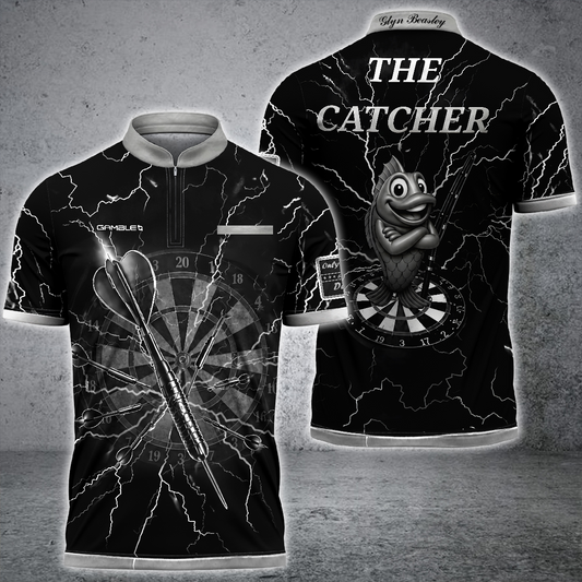 Maxcorners  Gamble Zipper Polo Shirts The Catcher Team  Custom  For  Glyn Beasley