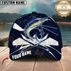 Maxcorners Fishing Jersey Blue Water Personalized 3D Cap (6 Breeds)