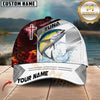 Maxcorners Fishing Red Flame With Cross Pattern Personalized 3D Cap (6 Breeds)