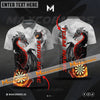 Maxcorners Darts Dragon Thunder Lightning Mutilcolor Options Personalized Name, Team Name 3D Polo Shirt
